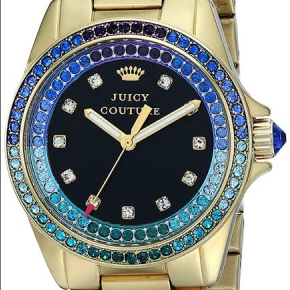 Juicy Couture Gold and Blue Women's Watch
